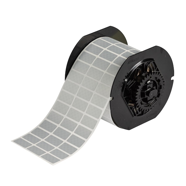 B33 Series Tamper Evident Metallized Polyester Labels 0.5in H x 1in W SL 7000/RL